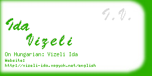 ida vizeli business card